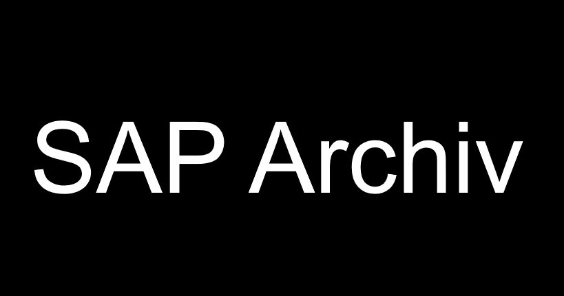 SAP Archivierung